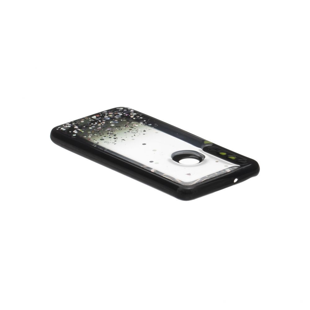 Накладка Glitter Bling Sequins для Huawei Y6P чорна-2