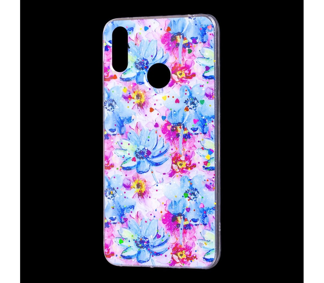 Накладка Flowers для Huawei P Smart (2019) POT-LX1/Honor 10 Lite (HRY-LX1)  (Мод. 05)-0
