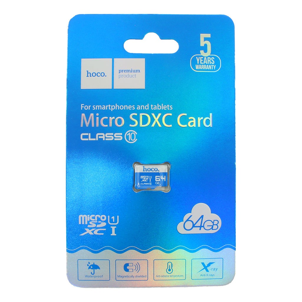 Hoco MicroSD 64Gb (Class 10) (card only)-0