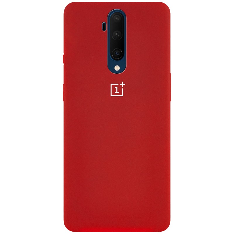 Silicone Case Full Protective для OnePlus 7T Pro (Red)-0