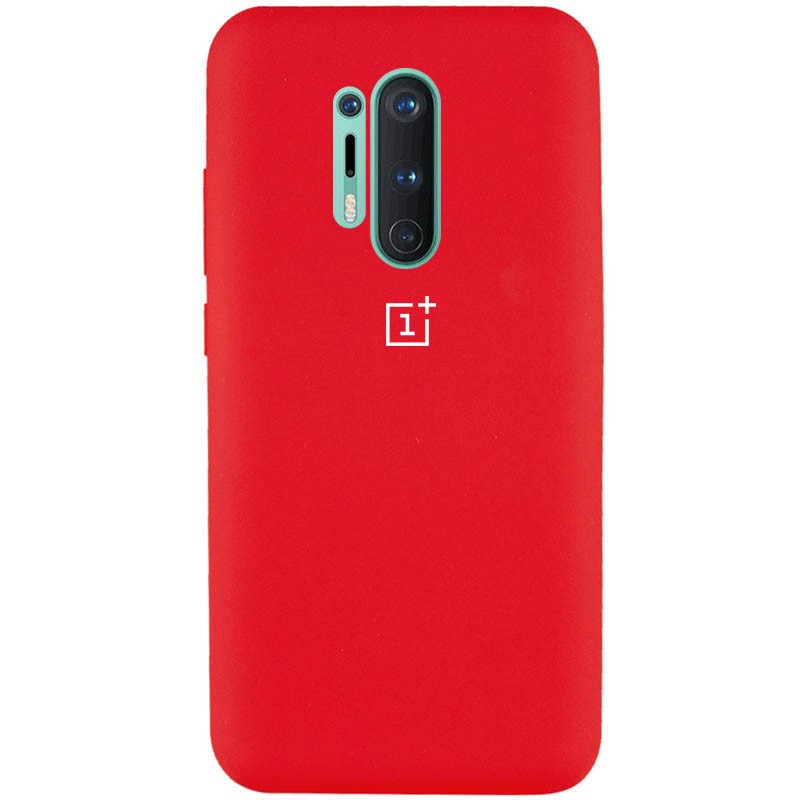 Накладка Silicone Cover Full Protective для OnePlus 8 Pro (Red)-0