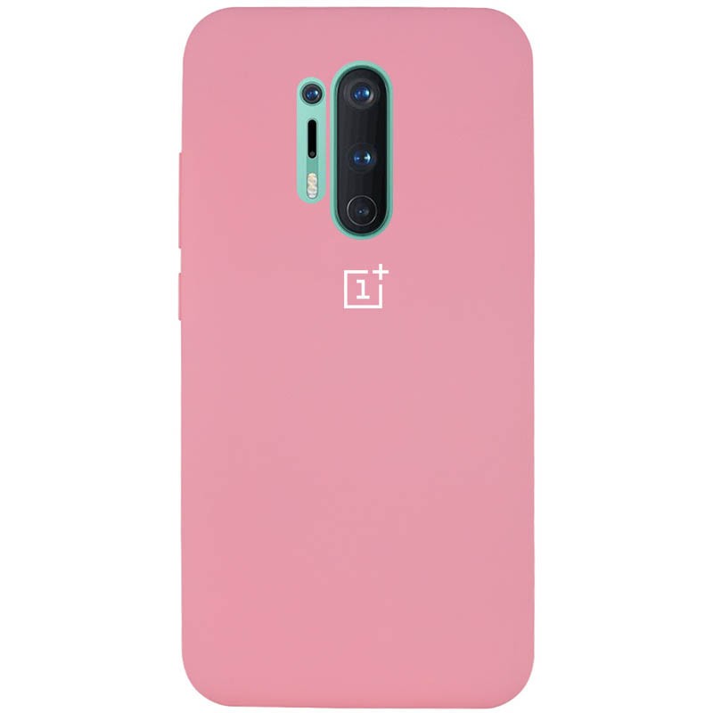 Чехол Silicone Cover Full Protective для OnePlus 8 Pro (Pink)-0