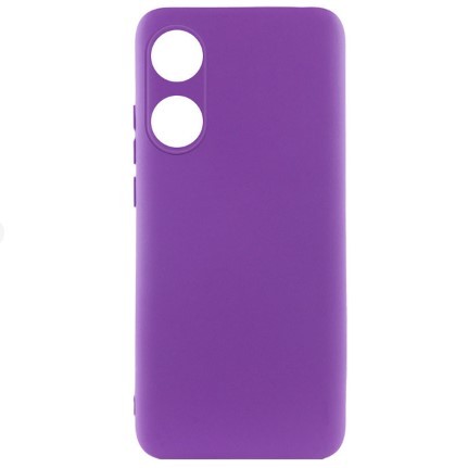 Silicone Cover Full Camera without Logo (A) для Oppo A78 (Purple)-0