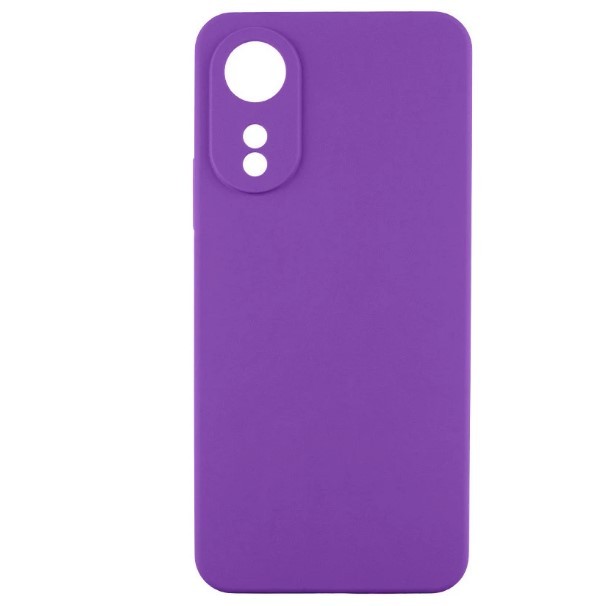 Чохол GETMAN Liquid Silk Full Camera для Oppo A78 4G (Фіолетовий / Purple)-0
