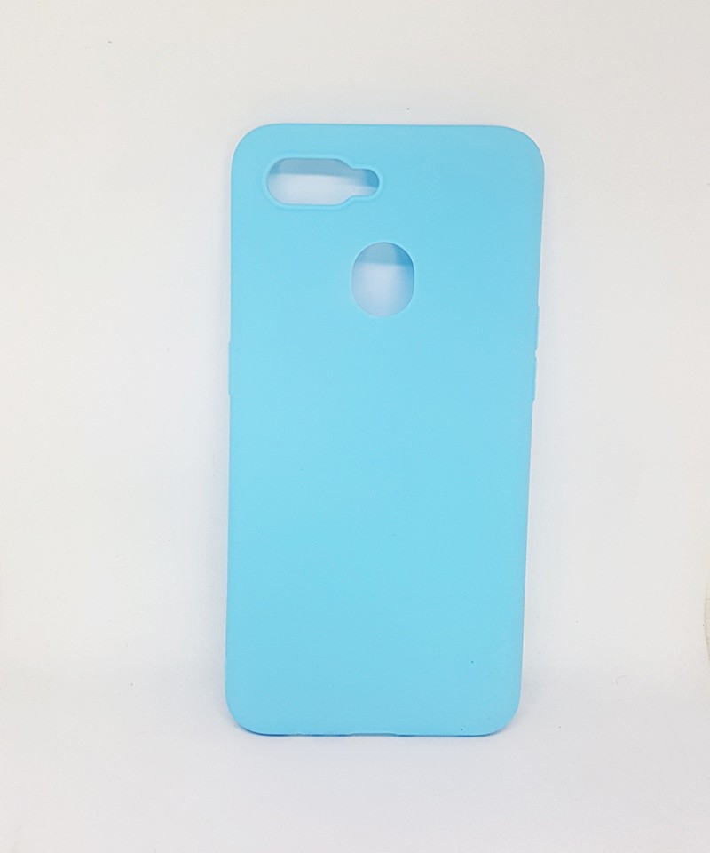 Накладка TPU Soft case для Oppo A12 синя-0