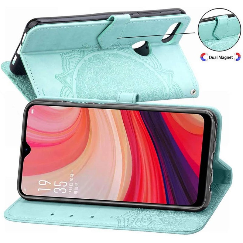 Книжка Art Case для Oppo A5s/A12 бірюзова-2