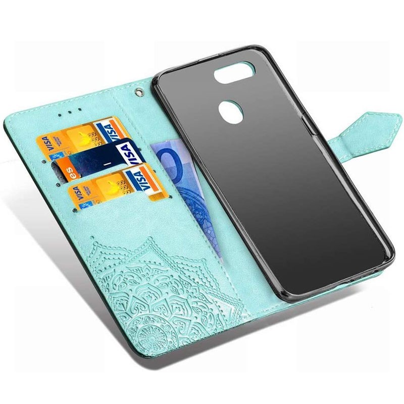 Книжка Art Case для Oppo A5s/A12 бірюзова-3