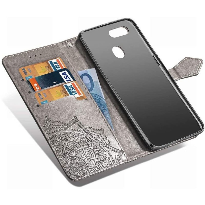Книжка Art Case для Oppo A5s/A12 сіра-3