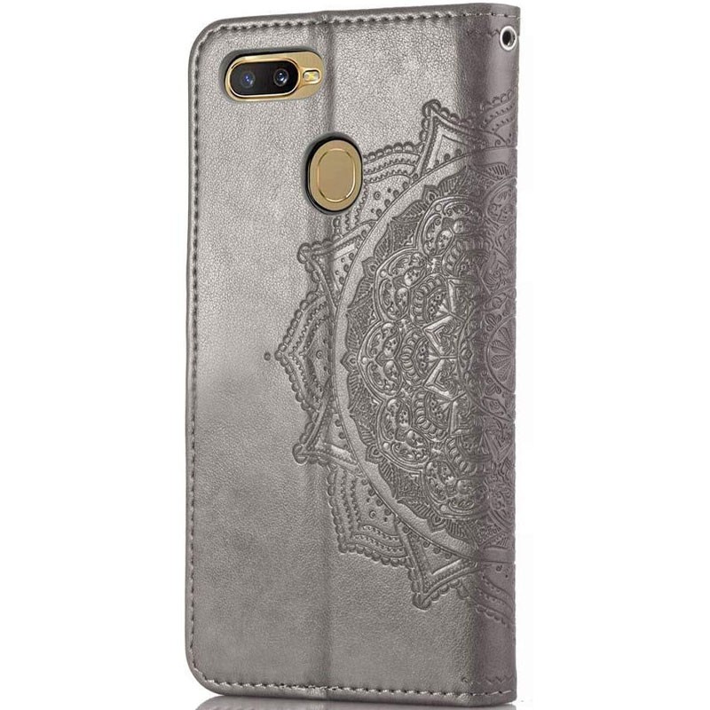 Книжка Art Case для Oppo A5s/A12 сіра-1