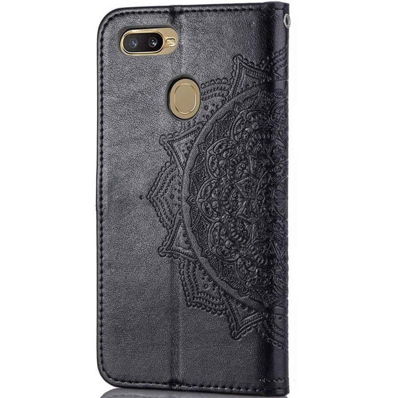 Книжка Art Case для Oppo A5s/A12 чорна-1