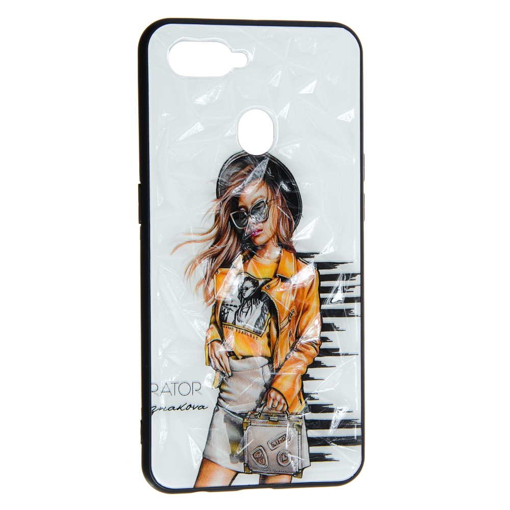 Накладка Ladies для Oppo A12/A5s  Girl Yellow-0
