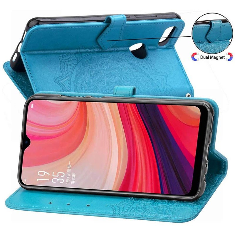 Книжка Art Case для Oppo A5s/A12 синя-2