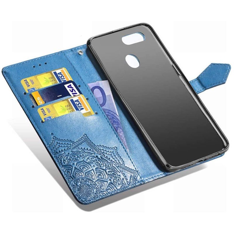 Книжка Art Case для Oppo A5s/A12 синя-3