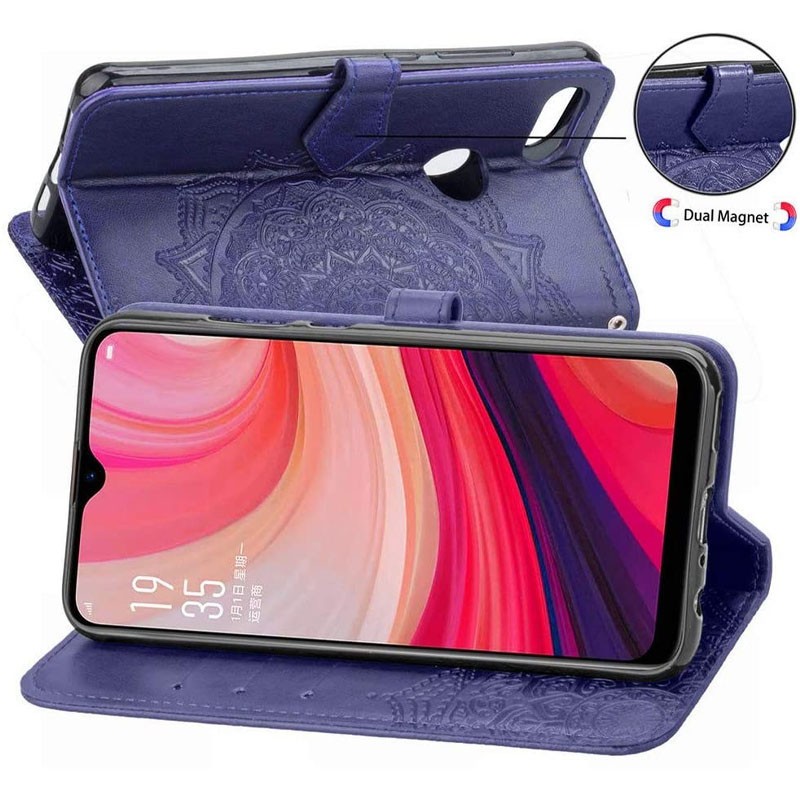 Книжка Art Case для Oppo A5s/A12 фіолетова-2