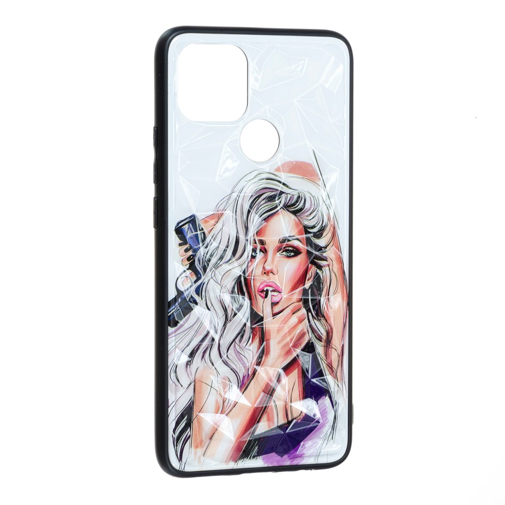 Накладка Ladies для Oppo A15/A15s  Girl Purple-0