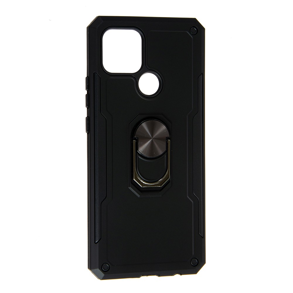 Накладка під магнітний тримач Serge Ring для Oppo A15 / A15s Black-0