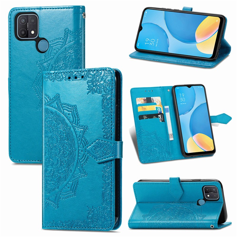 Книжка Art Case для Oppo A15/A15s синя-0