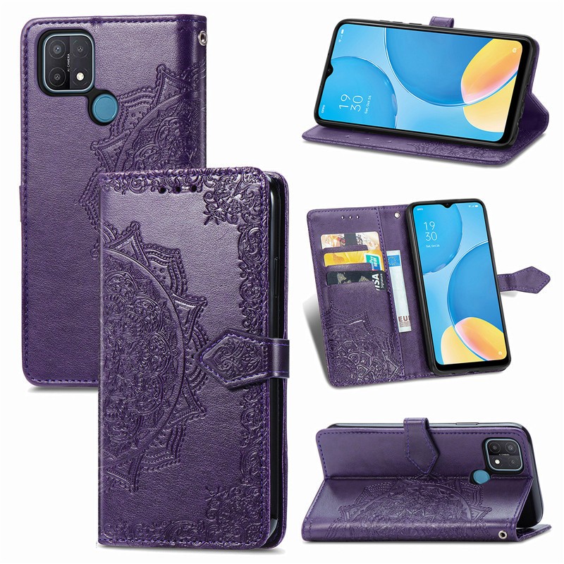 Книжка Art Case для Oppo A15/A15s фіолетова-0