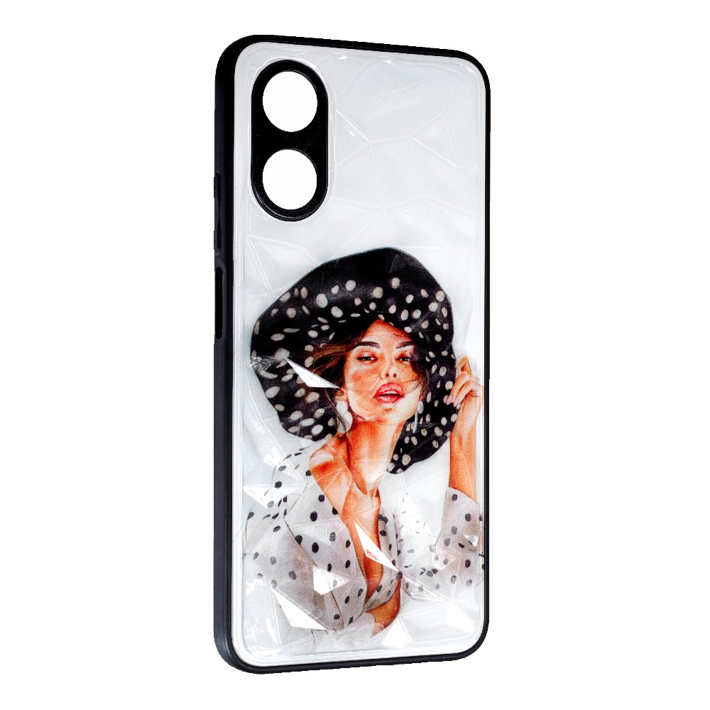 Накладка Prisma Ladies для Oppo A17 Girl in a hat-0