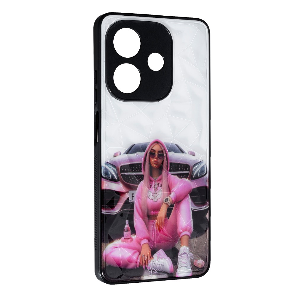 Накладка Ladies Camera для Oppo A3 / A3x /A40m Рожева машина-0