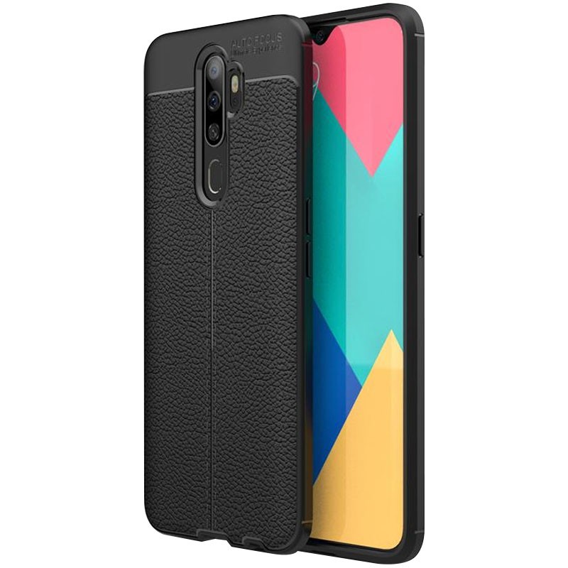 Накладка Ultimate Leather для Oppo A31 чорна-0