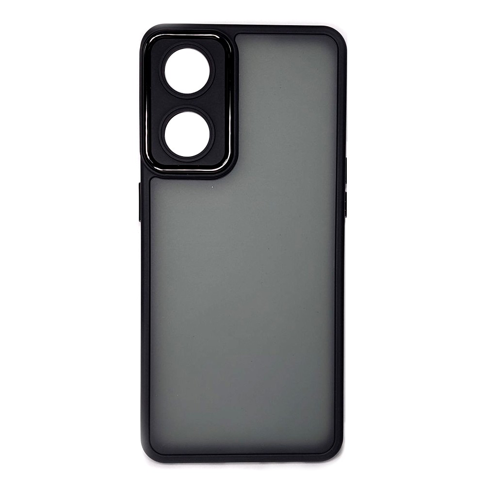 Накладка Luxury Metal Lens для OPPO Reno 8T 4G (Чорний)-0