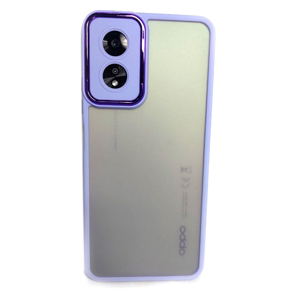 Накладка Luxury Metal Lens для OPPO A38 4G/A18 4G (Бузковий)-1