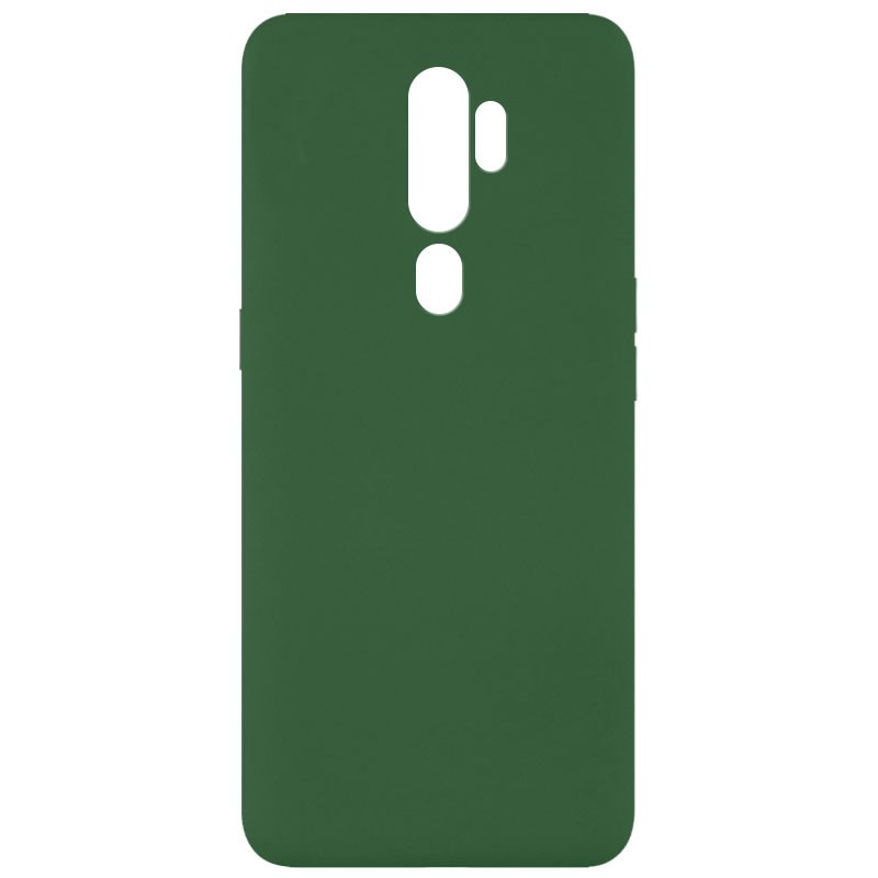 Silicone Cover Full without Logo (A) для Oppo A5 (2020) / Oppo A9 (2020) (Dark green)-0