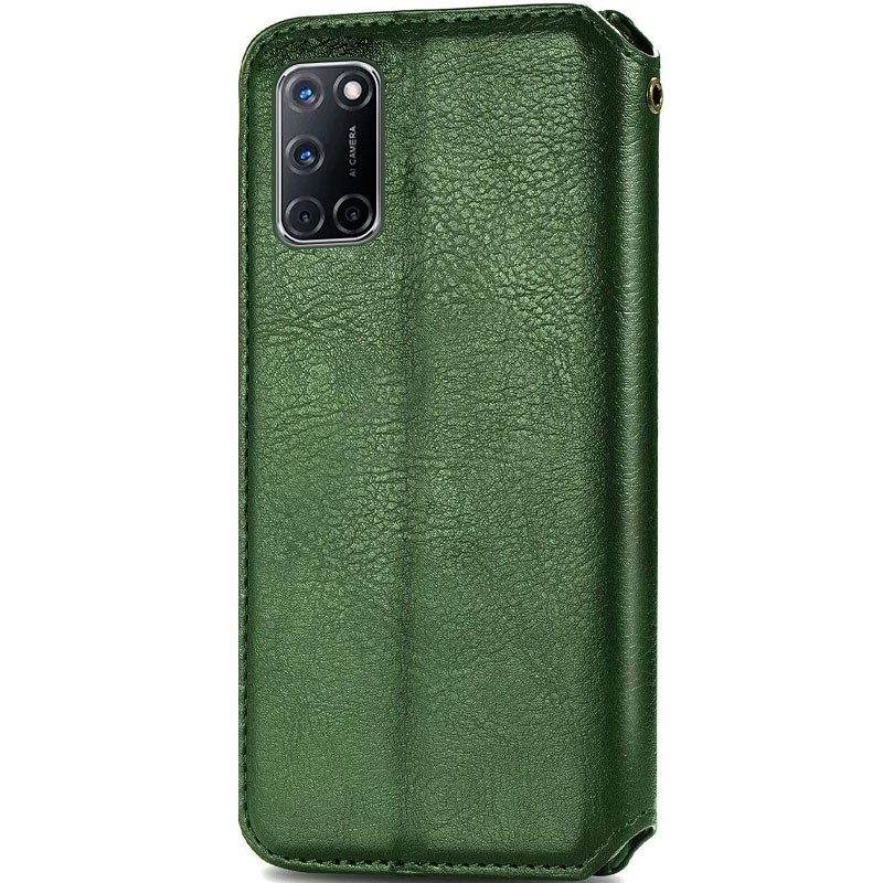 Книжка GETMAN Cubic для Oppo A52/A72/A92 зелена-1