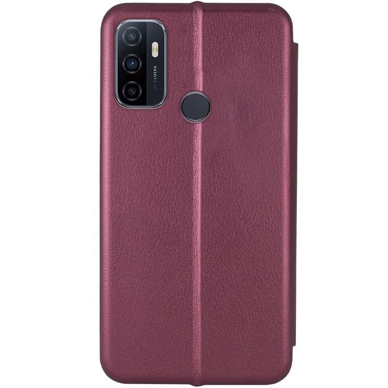 Книжка Premium для Oppo A53 / A53s /A33 марсала-1
