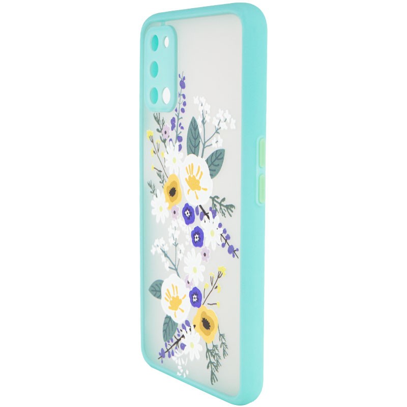Накладка Totu Gingle Print для Oppo A52/A72/A92  Білі квіти-1