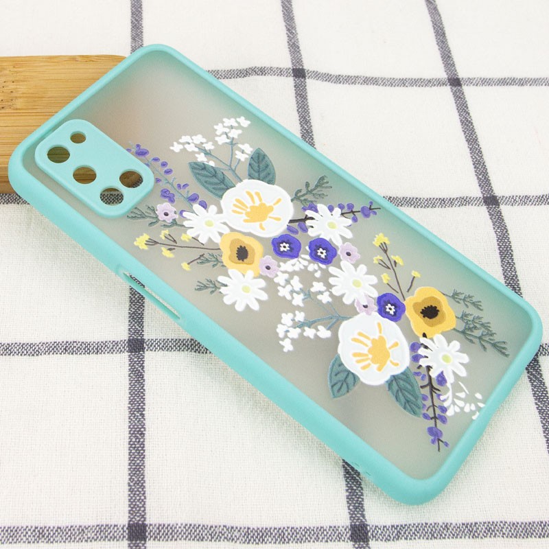 Накладка Totu Gingle Print для Oppo A52/A72/A92  Білі квіти-2