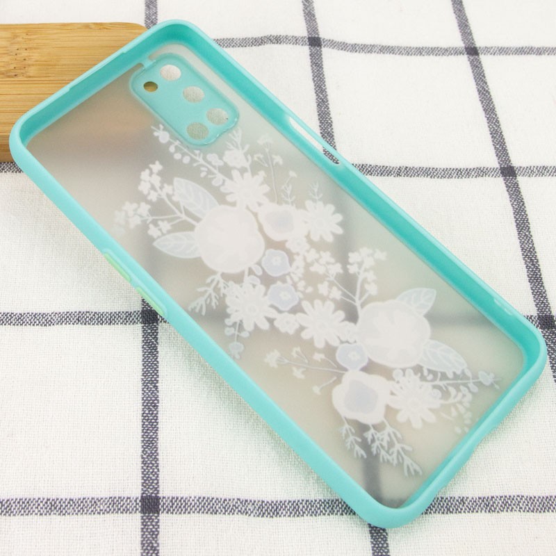 Накладка Totu Gingle Print для Oppo A52/A72/A92  Білі квіти-3