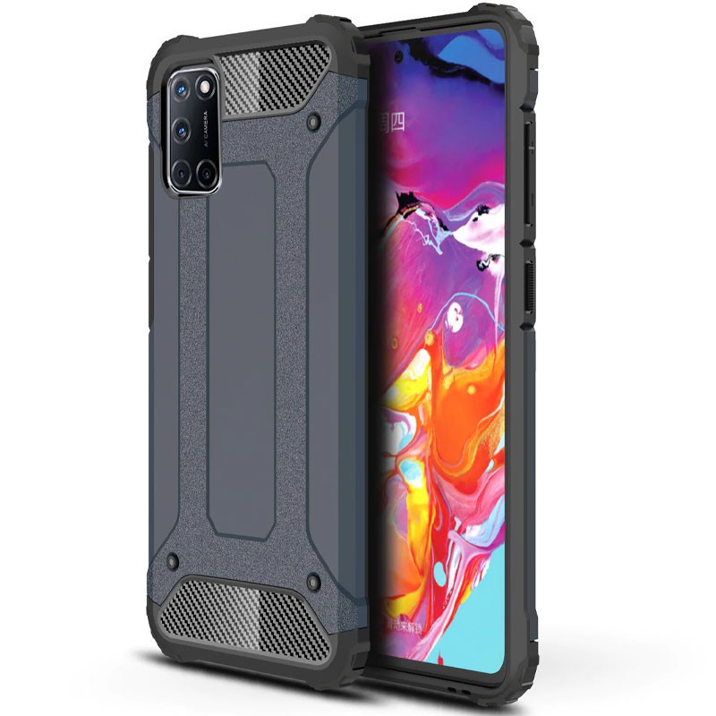 Накладка  Armor для Oppo A52/A92/A72 темно-синя-0