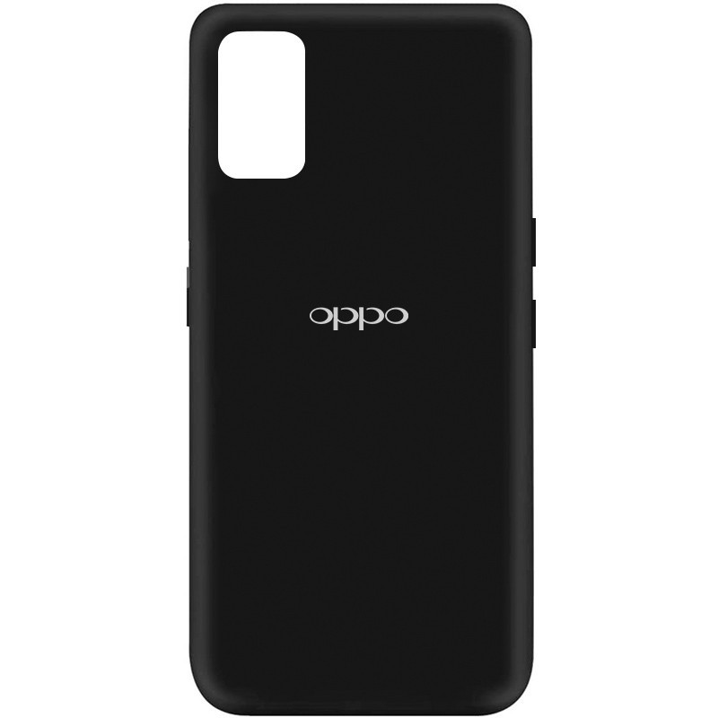 Silicone Cover Full Logo (A) для Oppo A52/A72/A92 (Black)-0