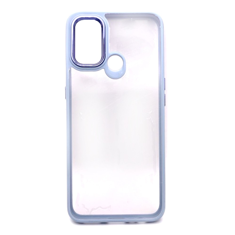 Накладка Metal camera для Oppo A53/A32/A33 блакитна-0