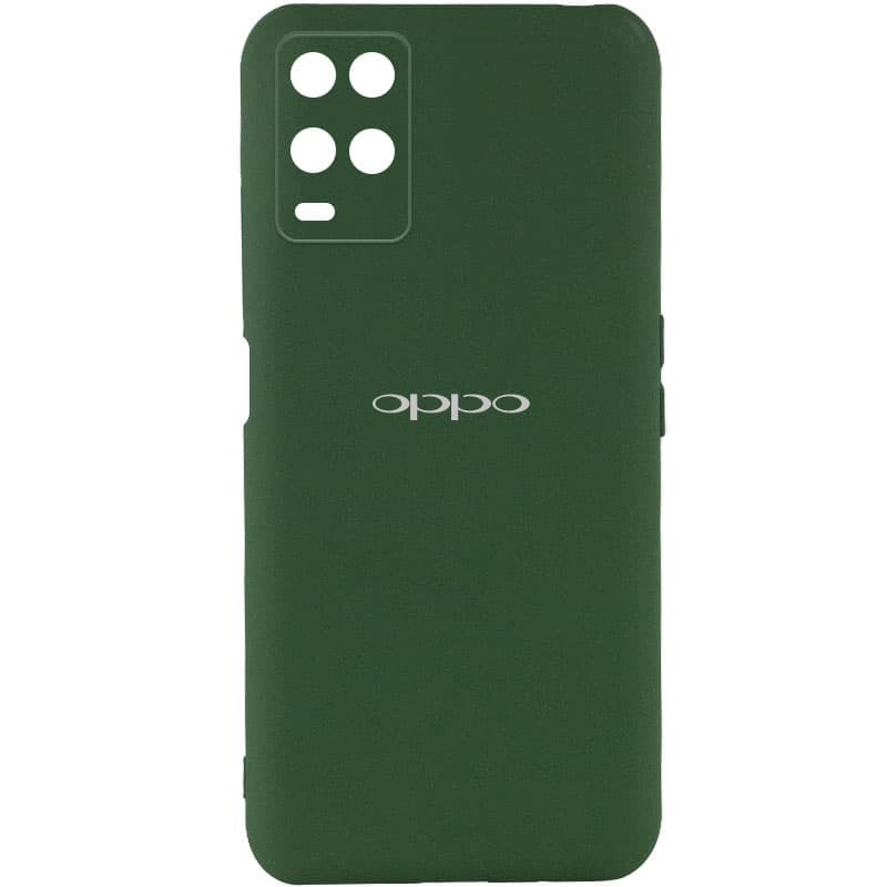 Silicone Cover My Color Full Camera (A) для Oppo A54 (Dark green)-0