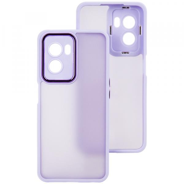 Накладка Luxury Metal Lens для Oppo A57/A57s/A77 4G/A77s (Бузковий)-0