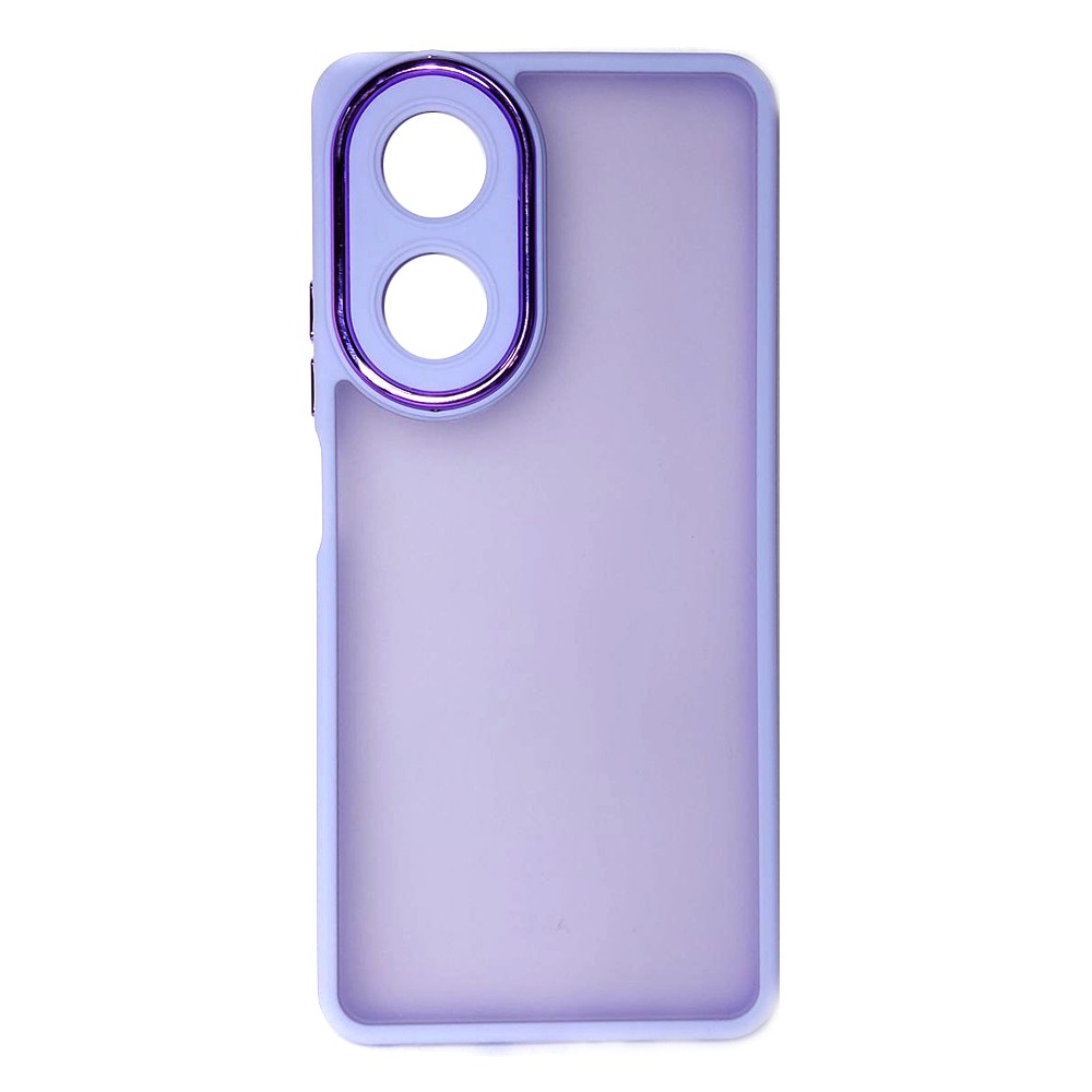 Накладка Luxury Metal Lens для OPPO A58 4G (Бузковий)-0