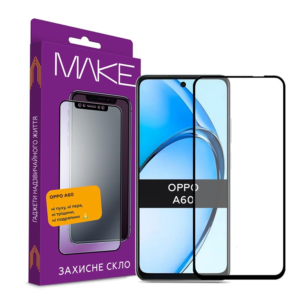 Захисне скло MAKE для Oppo A60-0