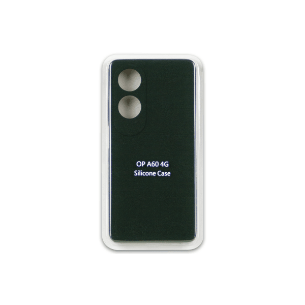 Чохол Full Silicone для OPPO A60 4G матовий сліконовий (Dark Green)-0