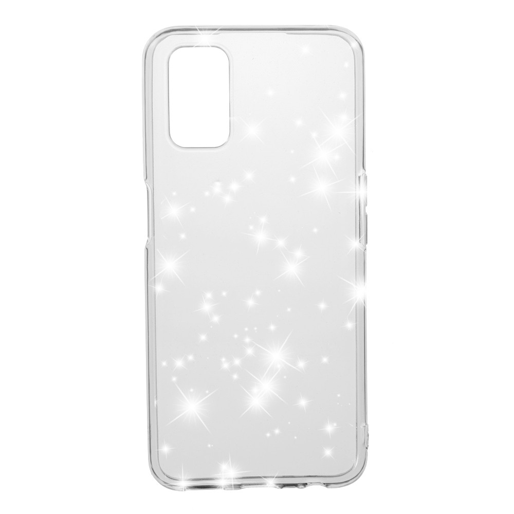 Накладка Molan Cano Glossy Jelly для Oppo A72 прозора з блискітками-0