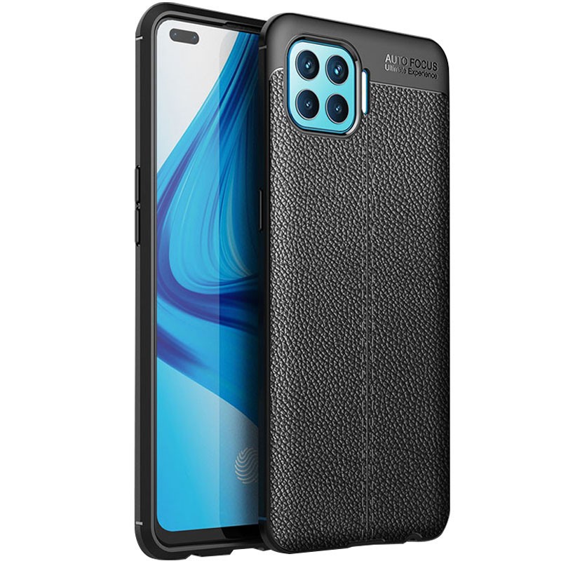 Накладка Ultimate Leather для Oppo A73 чорна-0