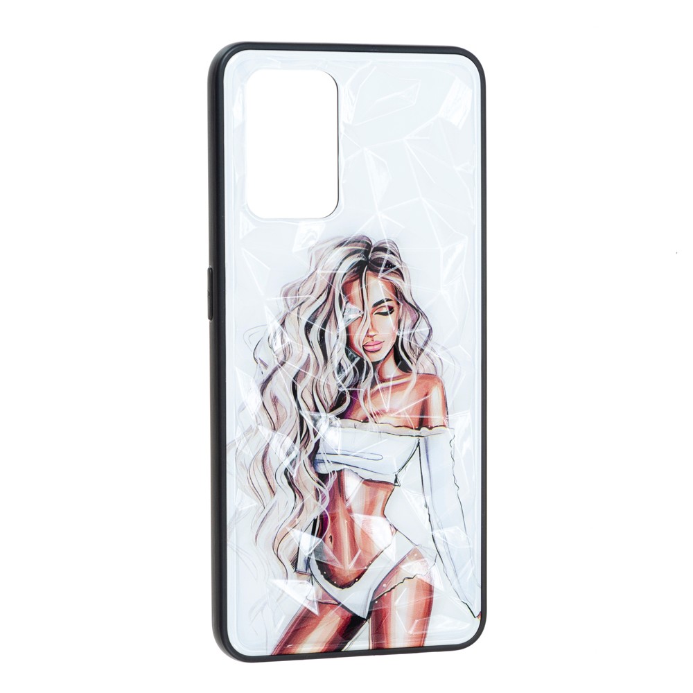 Накладка Ladies для Oppo A74 Girl White-0