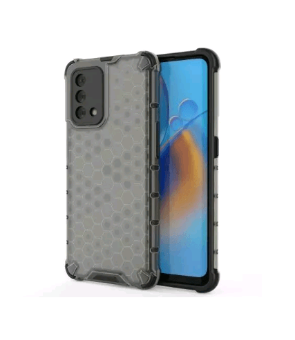 Накладка Honeycomb для Oppo A74 (Чорна)-0
