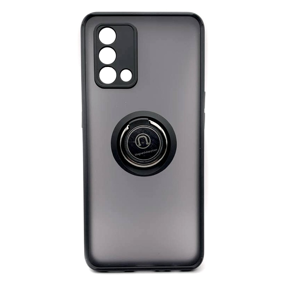 Накладка Totu Gingle Ring для Oppo A74 4G / Reno 6 Lite / A95 / F19 / F19S чорна-0