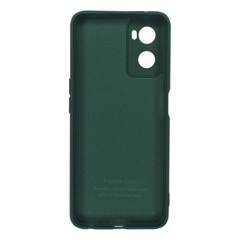 Накладка Soft Touch (без лого)  для Oppo A76/A36 4G (Dark green)-1