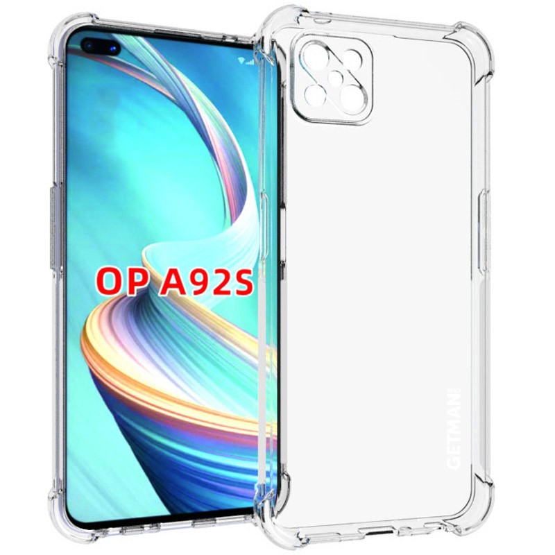 Накладка GETMAN Ease logo WXD для Oppo A92s прозора протиударна-0