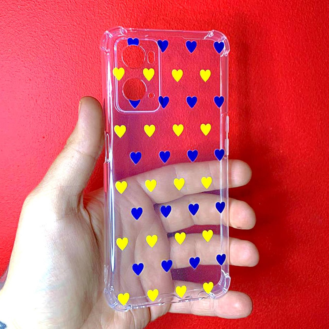 Накладка  WAVE Patriot Clear Case для Oppo A96/A76/A36 (ua hearts)-0
