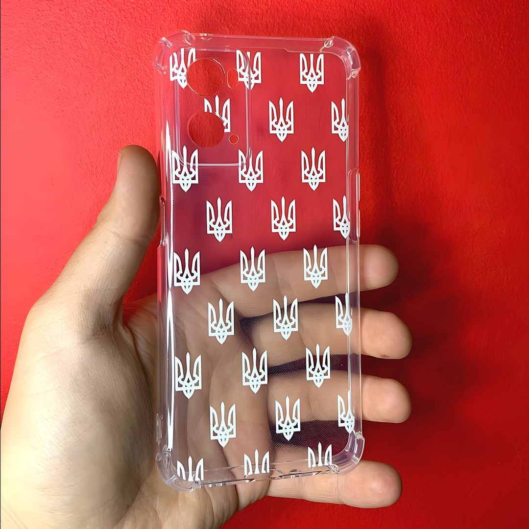 Накладка  WAVE Patriot Clear Case для Oppo A96/A76/A36 (Tryzub)-0